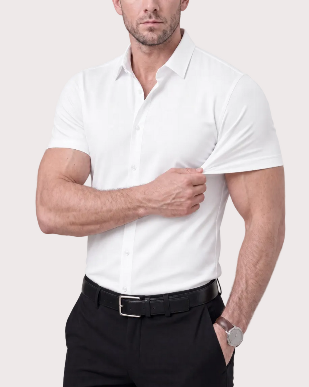 Milano Stretch Dress Shirt (Short Sleeve)