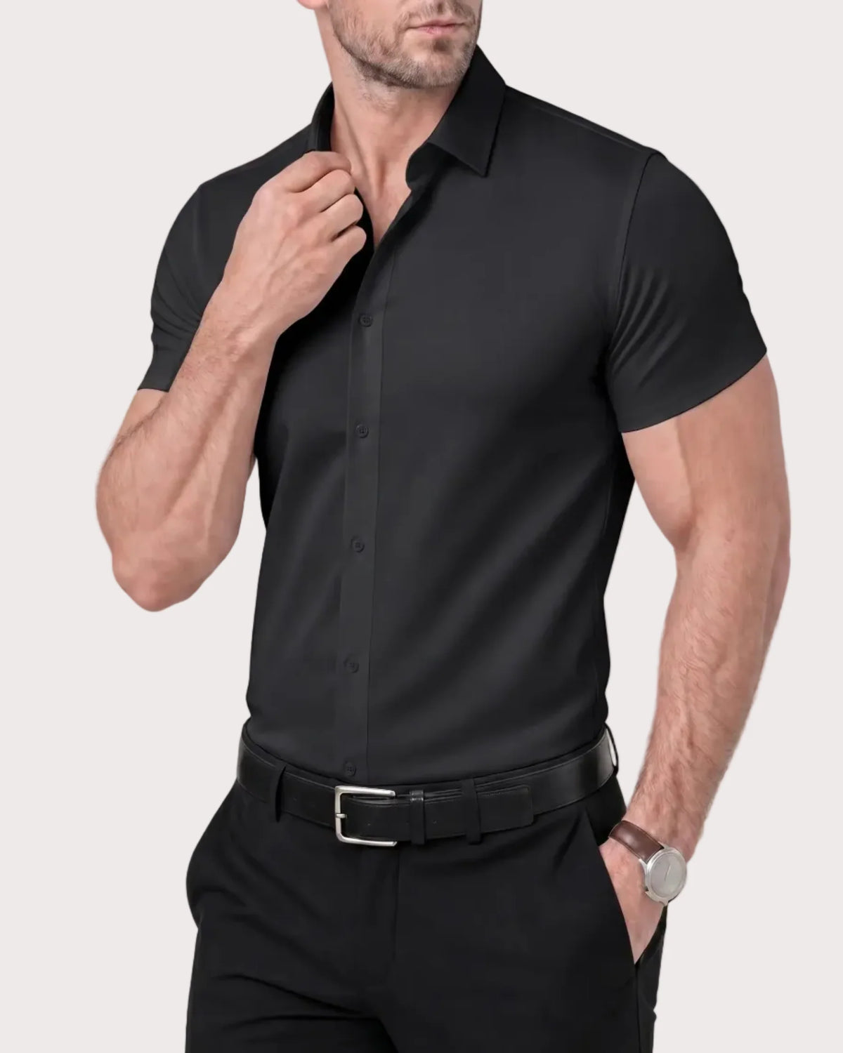 Milano Stretch Dress Shirt (Short Sleeve)