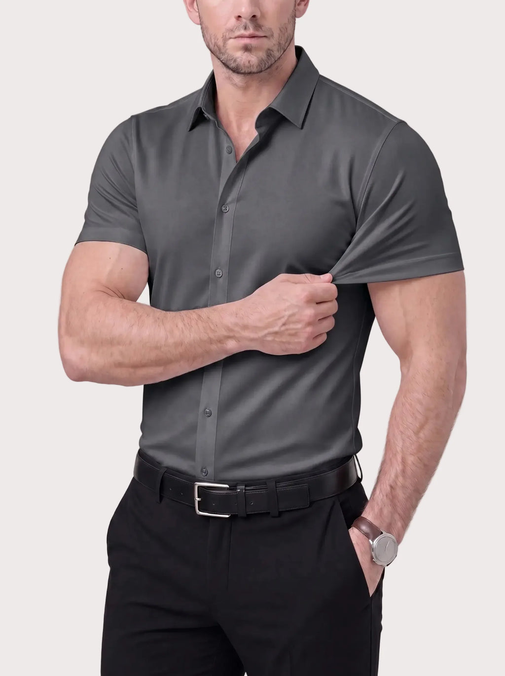 Milano Stretch Dress Shirt (Short Sleeve)