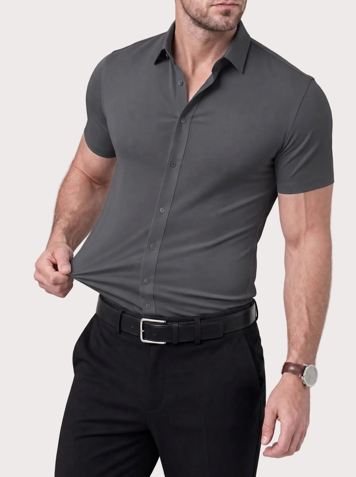 Milano Stretch Dress Shirt (Short Sleeve)